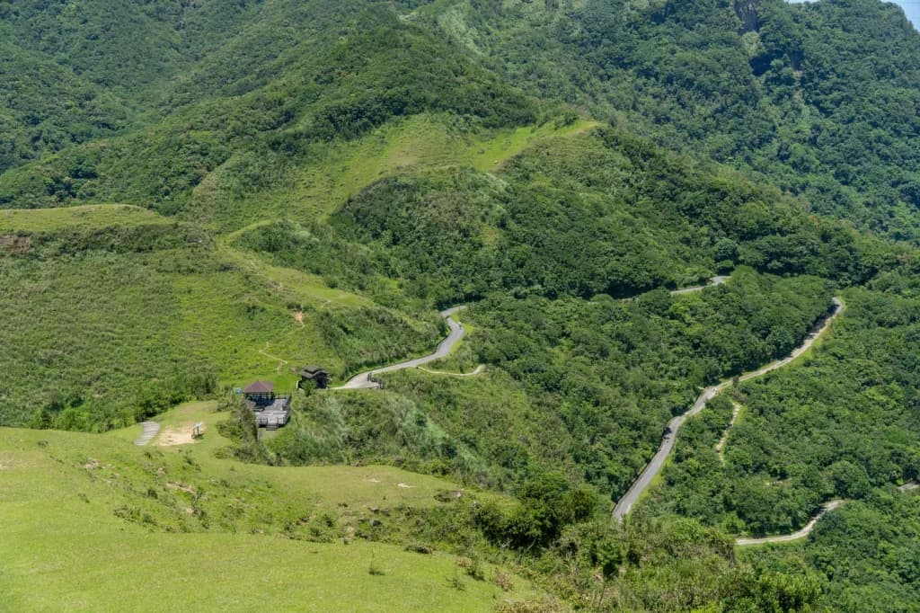 桃源谷山區道路 東北角民宿山海步道景觀