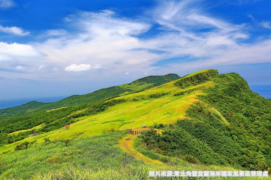 桃源谷草原步道 福隆出發登山遠眺山海